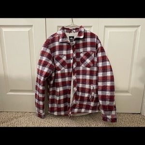 Quiksilver Men’s Sherpa Lined Flannel Sz M